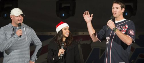 Meghan Markle during a USO show for U.S. service members and families (Image credit – Miles Cullen, Wikimedia Commons)