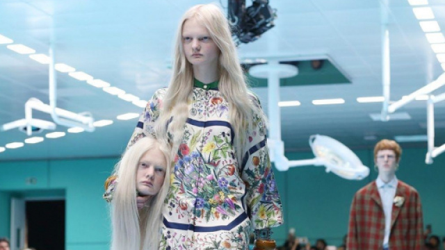 Milano Fashion Week 2018: la sfilata di Gucci tra teste mozzate, doppi e cuccioli di Drago.