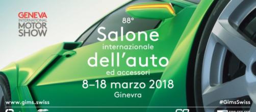 La locandina ufficiale del Salone internazionale dell'auto di Ginevra 2018.