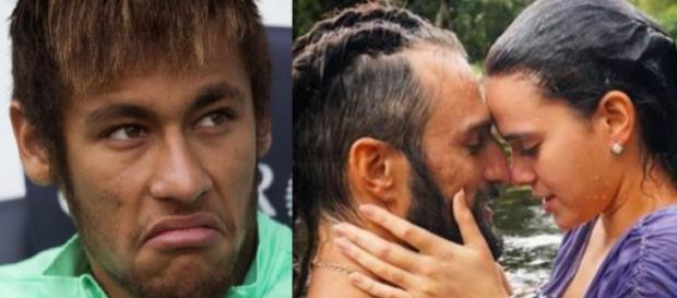 Neymar não gosta de ver a amada em cenas românticas (Bruna Marquezine e José Fidalgo) Neymar não gosta de ver a amada em cenas românticas (Bruna Marquezine e José Fidalgo)
