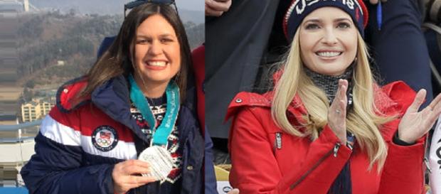 Sarah Huckabee Sanders, Ivanka Trump, via Twitter Sarah Huckabee Sanders, Ivanka Trump, via Twitter
