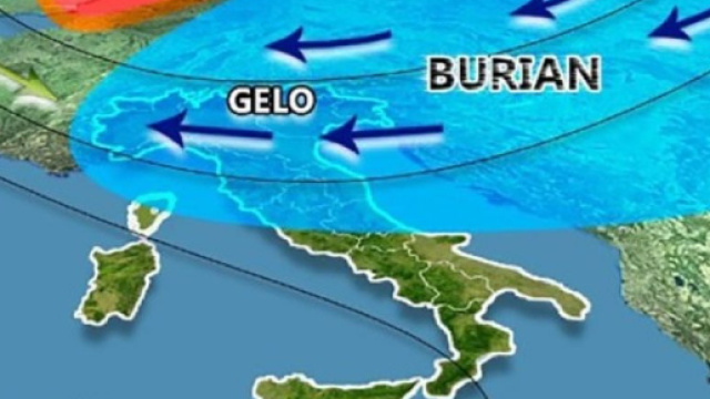 Il Burian porterà gelo e neve in Italia