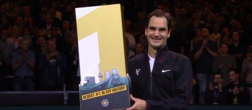 Roger Federer became the oldest world No. 1 in tennis history/ Photo: screenshot via Tennis TV channel on YouTube