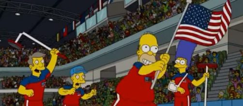 'The Simpsons' predicted the men's curling gold medal 8 years ago [Image via The Burning Desire / YouTube Screencap]