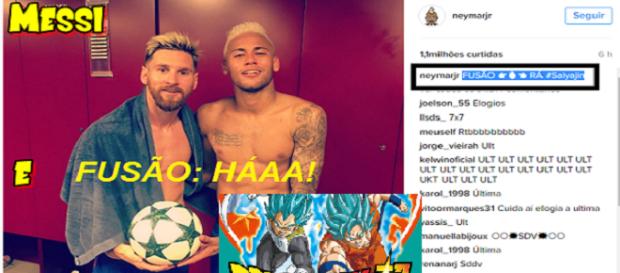 Messi e Neymar são fãs de ''Dragon Ball'' Messi e Neymar são fãs de ''Dragon Ball''