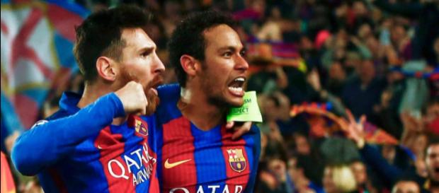 Messi und Neymar - zwei Spieler im wertvollsten Team der Welt (Quelle: thesun.co.uk) Messi und Neymar - zwei Spieler im wertvollsten Team der Welt (Quelle: thesun.co.uk)