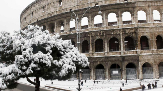 Gelo e neve in mezza Italia per l'arrivo del Buran