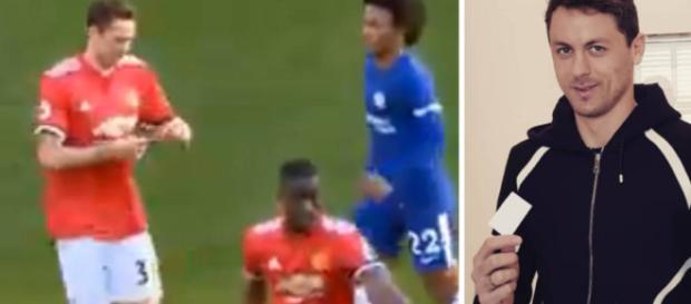 Eric Bailly entregó a Nemanja Matic una pequeña nota Eric Bailly entregó a Nemanja Matic una pequeña nota