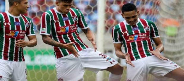 Fluminense teve 100% de aproveitamento em fevereiro (Foto: Reprodução/Net Flu) Fluminense teve 100% de aproveitamento em fevereiro (Foto: Reprodução/Net Flu)