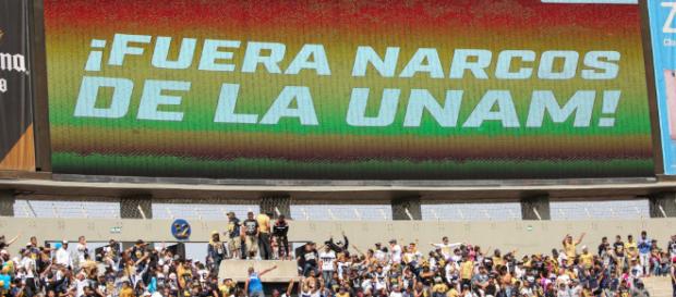 Fuera narcos de la UNAM»: piden en Estadio Olímpico - chilango.com Fuera narcos de la UNAM»: piden en Estadio Olímpico - chilango.com