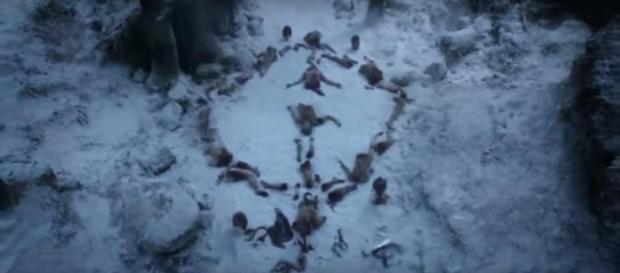 The Night King's symbol / Image via Best Scenes of All SITCOMS, YouTube screencap The Night King's symbol / Image via Best Scenes of All SITCOMS, YouTube screencap