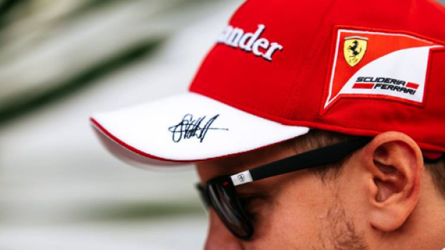 Vettel, pilota della monoposto Ferrari