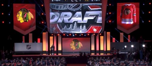 Blackhawks will have two first-rounders in 2018. [image source: bhtv/YouTube screenshot]