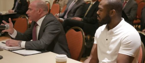 Jon Jones still has another hearing with USADA and a pending suspension upcoming [Image via MMFightingonSBN / YouTube Screencap]