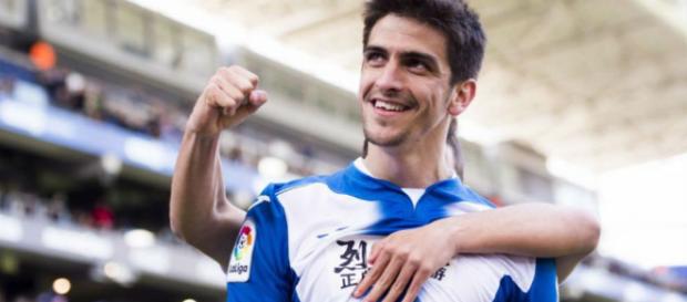 Gerard Moreno celebrando un gol Gerard Moreno celebrando un gol