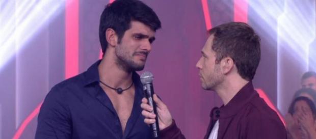 Lucas não escondeu a emoção do momento. (foto reprodução). Lucas não escondeu a emoção do momento. (foto reprodução).