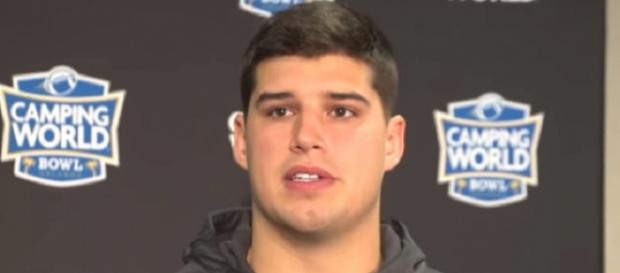 Mason Rudolph played four years at Oklahoma State (Image Credit: Oklahoma State Athletics/YouTube) Mason Rudolph played four years at Oklahoma State (Image Credit: Oklahoma State Athletics/YouTube)