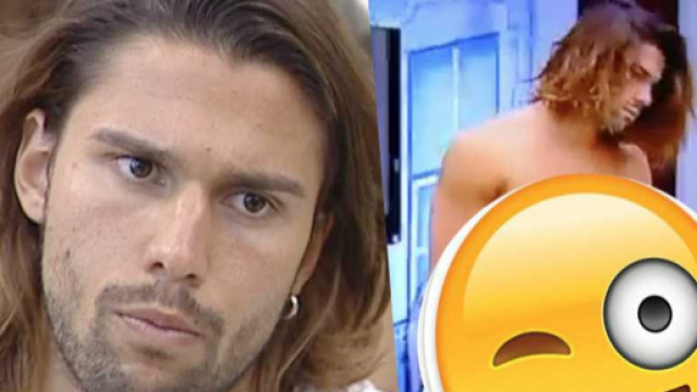 Luca Onestini in intimo appena sveglio cerca di nascondere ... - bitchyf.it