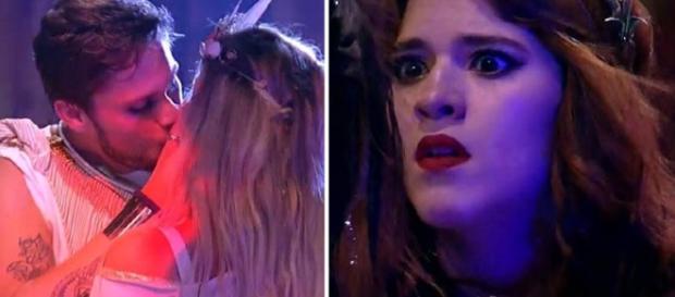 Breno tasca um beijo em Jaqueline Breno tasca um beijo em Jaqueline