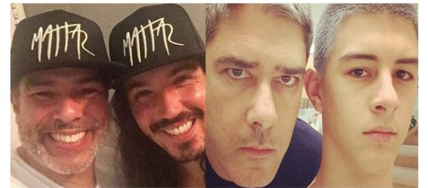 Eles são muito parecidos com seus pais. (Foto Reprodução). Eles são muito parecidos com seus pais. (Foto Reprodução).