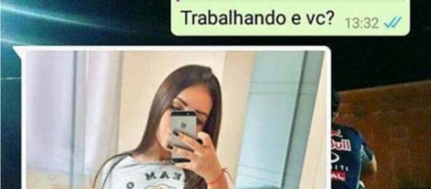 Garota tenta passar a perna no Whatsapp e vira piada com as fotos Garota tenta passar a perna no Whatsapp e vira piada com as fotos