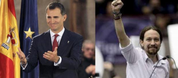 Felipe VI y Pablo Iglesias en imagen Felipe VI y Pablo Iglesias en imagen