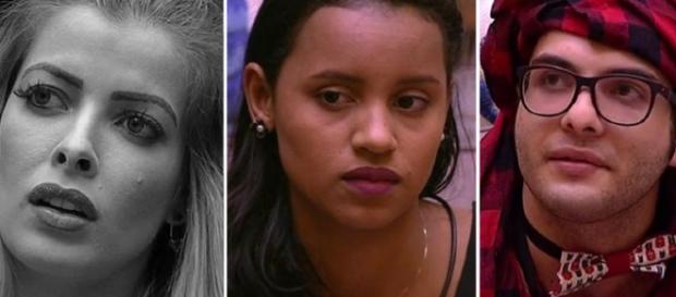 Jaqueline, Gleici e Mahmoud no paredão Jaqueline, Gleici e Mahmoud no paredão