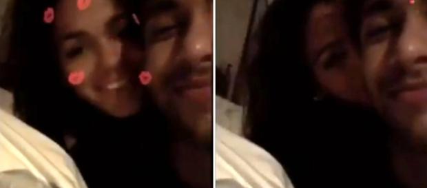 Neymar e Bruna acordando às 9 da manhã. (Foto Reprodução). Neymar e Bruna acordando às 9 da manhã. (Foto Reprodução).
