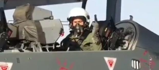 US AF Chief General David L Goldfein in Tejas cockpit (Photo credit-screenshot youtube-IDRW channel)