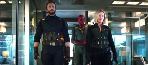 Capitán América, Viuda Negra y Visión en 'Vengadores: Infinity War'