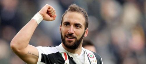 Gonzalo Higuain, autore di una tripletta contro il Sassuolo - fonte: ilbianconero.com