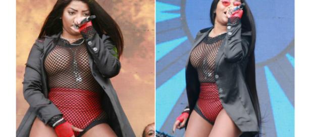 A cantora chamou a atenção nas redes sociais A cantora chamou a atenção nas redes sociais