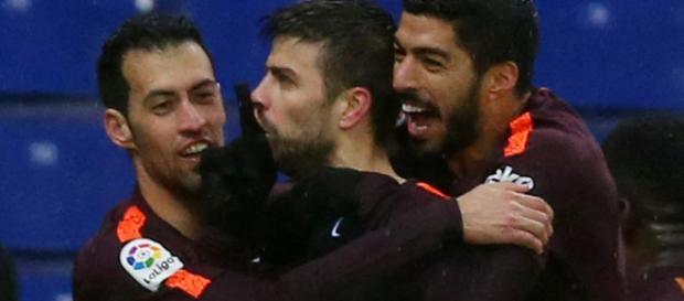 Después de dejar al RCDE con un golpe tras un derbi barceloní, Piqué queda lesionado Después de dejar al RCDE con un golpe tras un derbi barceloní, Piqué queda lesionado