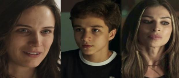Lívia não gosta de presente de Tomaz. (Foto: Divulgação TV Globo) Lívia não gosta de presente de Tomaz. (Foto: Divulgação TV Globo)