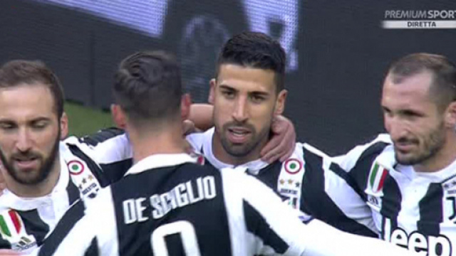 Esultanza dei giovatori della Juventus