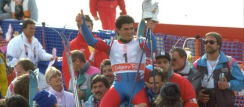 Alberto Tomba, due titoli olimpici a Calgary 1988