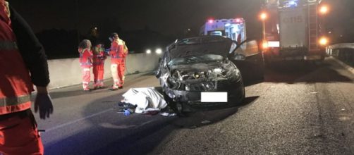 foto incidente stradale con vittima