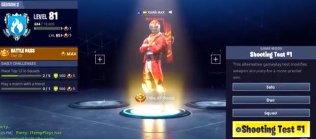 A screenshot from 'Fortnite' featuring the Shooting Fest #1 game mode - YouTube/Ali-A A screenshot from 'Fortnite' featuring the Shooting Fest #1 game mode - YouTube/Ali-A