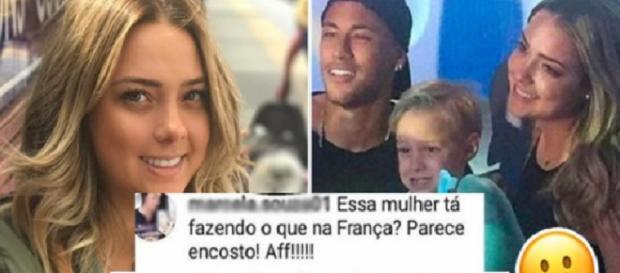 Carol Dantas rebate mulher que a chamou de 'encosto': "Vim trazer meu filho" Carol Dantas rebate mulher que a chamou de 'encosto': "Vim trazer meu filho"