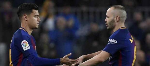 Philippe Coutinho substituindo andres Iniesta Philippe Coutinho substituindo andres Iniesta