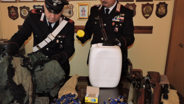 Parte dei danni causati dallo stalker 84enne