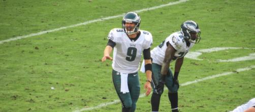 Nick Foles might be placed on the trading block once Carson Wentz recovers from injury. / Photo via Matthew Straubmuller, Flickr CC