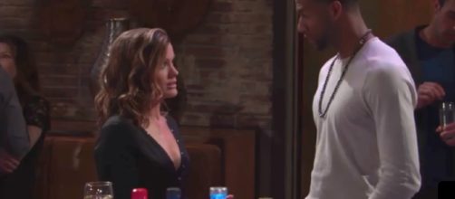 Jordan returns to Genoa City and upsets Chelsea. - [Image via Gosspis for you / YouTube screencap]