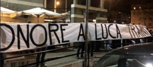 'Onore a Luca Traini', lo striscione opera degli Irriducibili della Lazio?