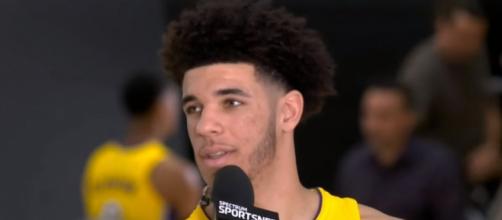 Lakers point guard Lonzo Ball continues to recover from an MCL sprain. -- [CaCHooKaManTV / YouTube screencap]