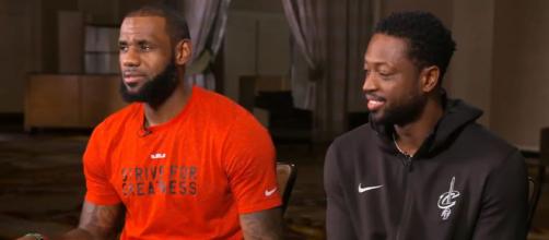 LeBron James and Dwyane Wade of the Cleveland Cavaliers (via YouTube - ESPN)