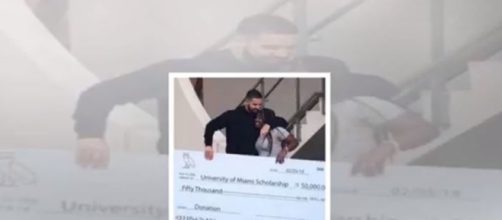 Drake shoots video at miami school and donates scholarship - Image credit - Top 24h News | YouTube