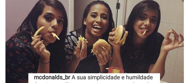 A simplicidade das jovens emocionou o publico ( Reprodução - Instagram ) A simplicidade das jovens emocionou o publico ( Reprodução - Instagram )