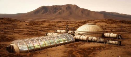 A Group Of Volunteers Rehearses In The Desert To Live On Mars