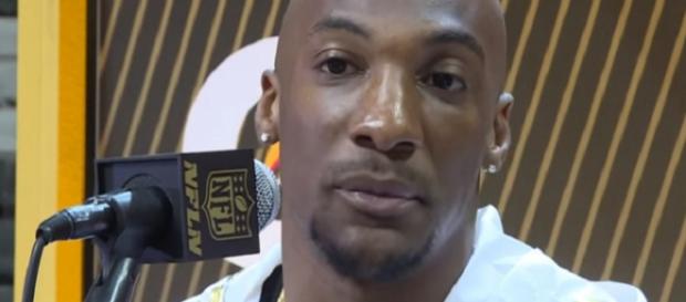 Aqib Talib is reportedly on the trading block this offseason (Image Credit: NESN/YouTube) Aqib Talib is reportedly on the trading block this offseason (Image Credit: NESN/YouTube)
